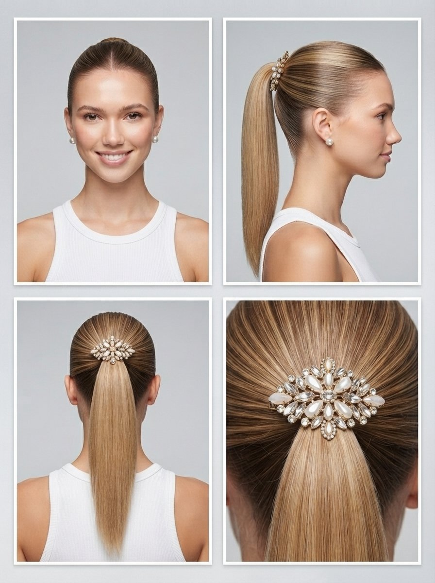 hairstyles displayed with pearl … 202608261325