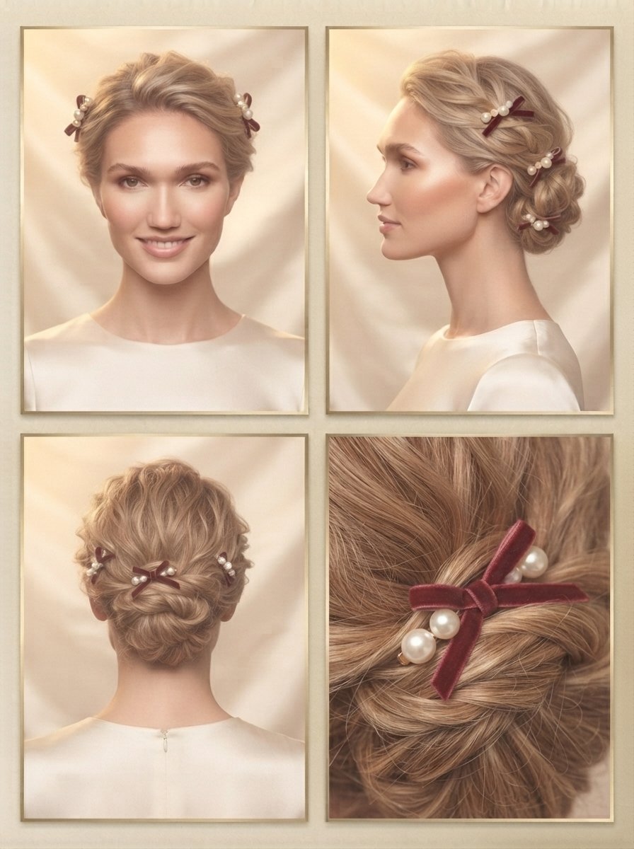hairstyles displayed with pearl … 202608261331