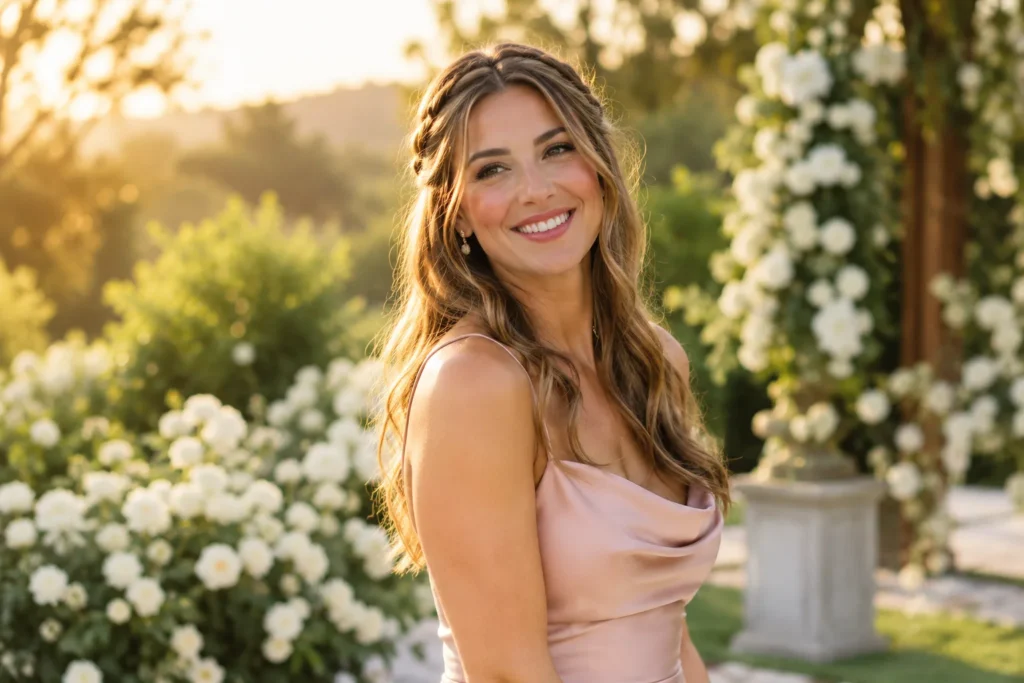 golden garden portrait